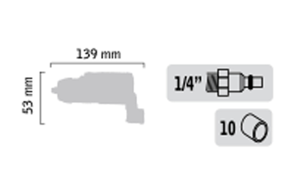 Clé à chocs 3/8″ – « COLIBRI »