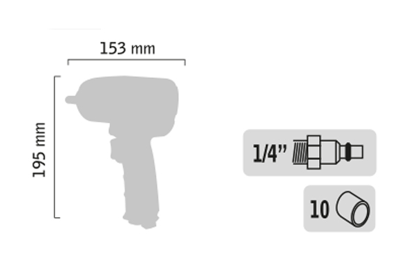 Clé à chocs 1/2″ – « FOX »