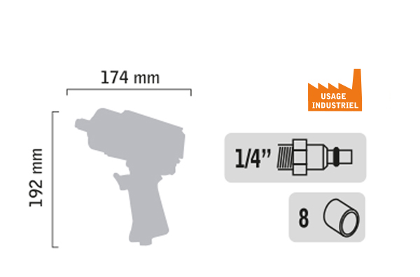 Clé à chocs 1/2″ – PAOLI