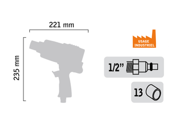 Clé à chocs 3/4″ – PAOLI