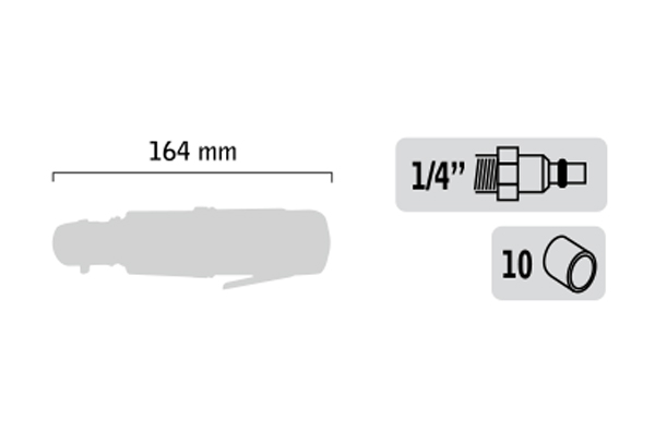 Clé à rochet 1/ 4″ rapide