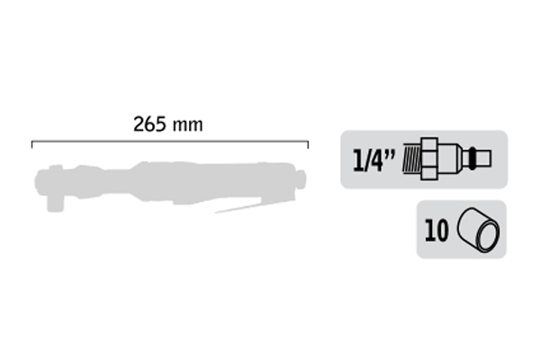 Clé à rochet 1/2″