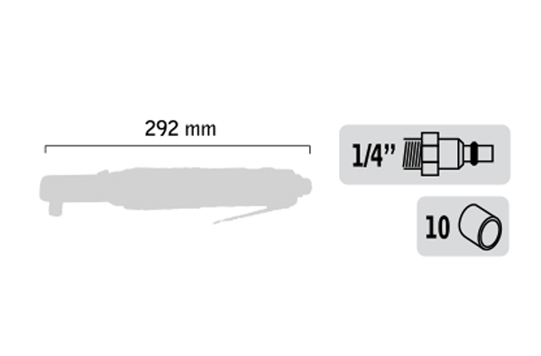 Clé à choc pneumatique carré 1/2 OTMT 71200001