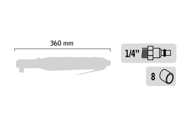 Clé à rochet 1/2″