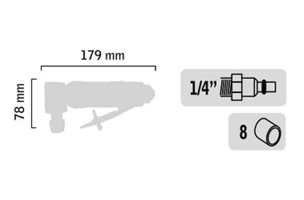 Meuleuse d’angle à pince