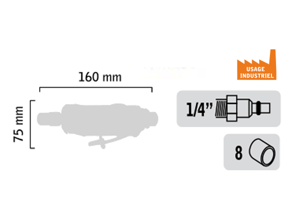 Meuleuse d’angle à pince