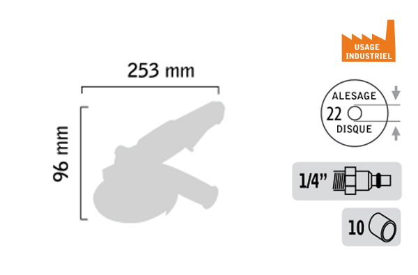 Meuleuse d’angle ø 125