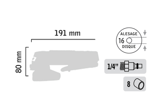 Meuleuse d’angle  ø 100