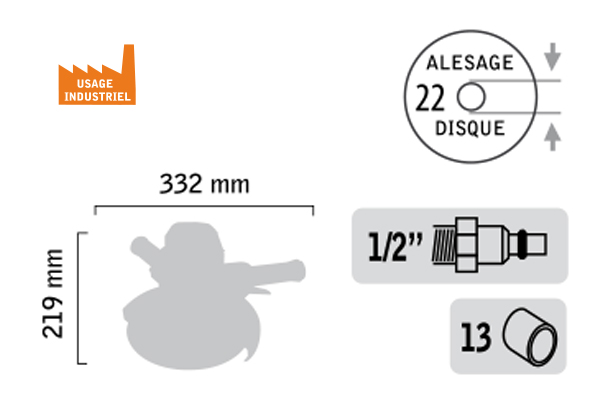 Meuleuse d’angle  ø 230