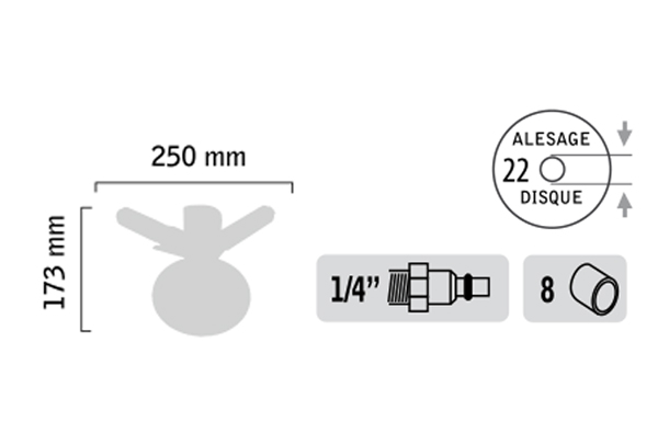 Disqueuse ø 178