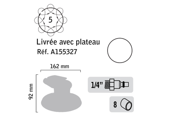 Ponceuse orbitale ø 120