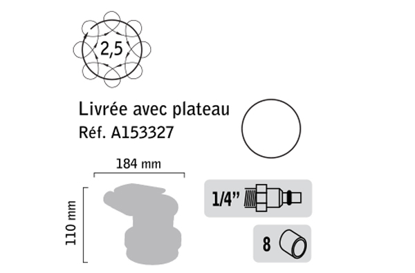 Ponceuse orbitale ø 75