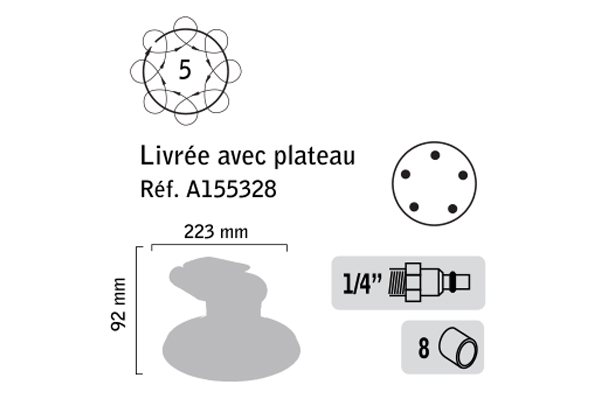 Ponceuse orbitale ø 125