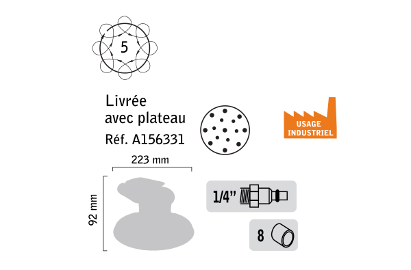 Ponceuse orbitale ø 150