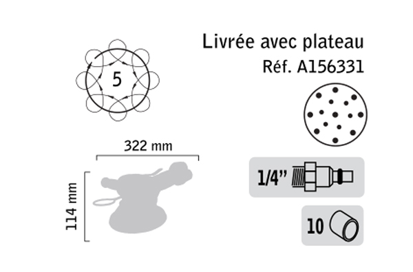 Ponceuse orbitale ø 150