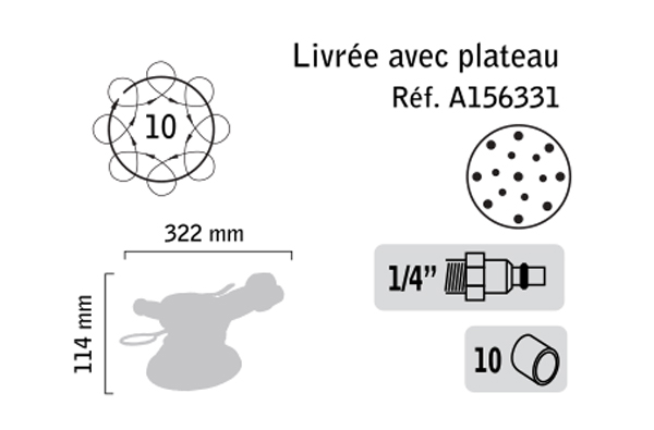 Ponceuse orbitale ø 150