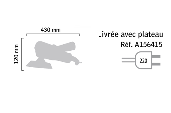 Lustreuse électrique ø150