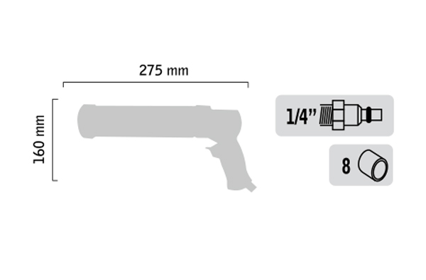 Pistolet à cartouche