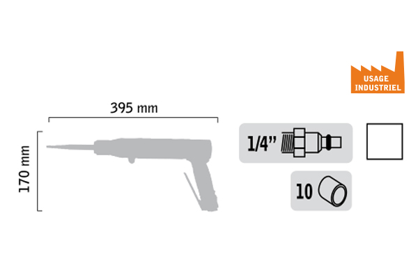 Burineur pistolet basse vibration