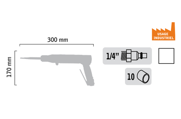 Burineur pistolet basse vibration