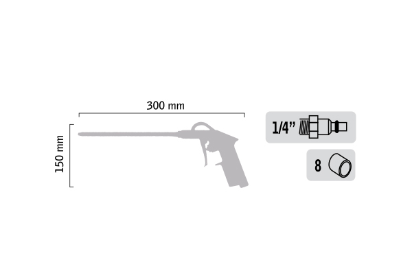 SOUFFLETTE AIR COMPRIMÉ À GÂCHETTE PROGRESSIVE