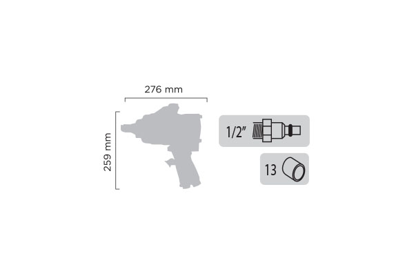 Clé à chocs 1″ – PAOLI