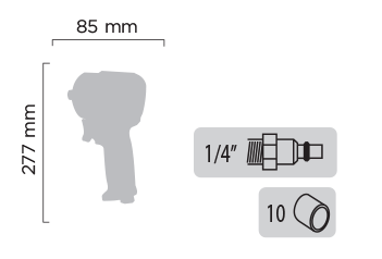 Clé à chocs 1/2″